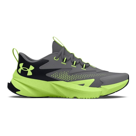 Under Armour Scramjet 6 Big Kid Boys' Running Shoes Color: Gray Morph Green Size: 6