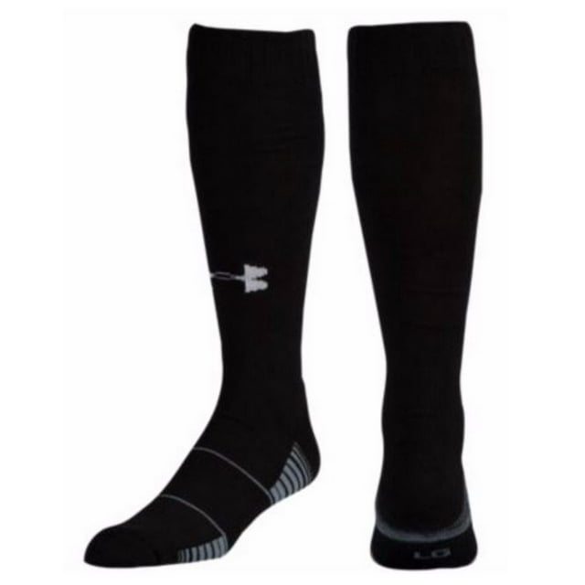Under Armour Soccer OverTheCalf Socks, 1Pair, White, Shoe Size Mens