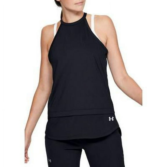 Under Armour Sport High-Neck Womens Active Shirts & Tees Size XS, Color: Black