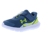 Under Armour Surge 3 Alternate Closure Print Infant/Toddler Shoes Size 6, Color: Static Blue/Lime Surge/Lime Surge