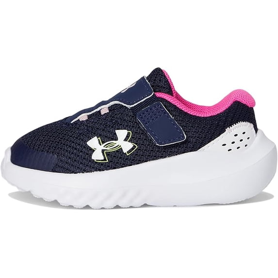 Under Armour Kids Infant Surge 4 Alternate Closure Sneakers (Blue/Pink) Size 5K
