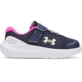 thumbnail image 1 of Under Armour Surge 4 AC Toddler Running Shoes Color: Midnight Navy Pink Size: 9 T, 1 of 4