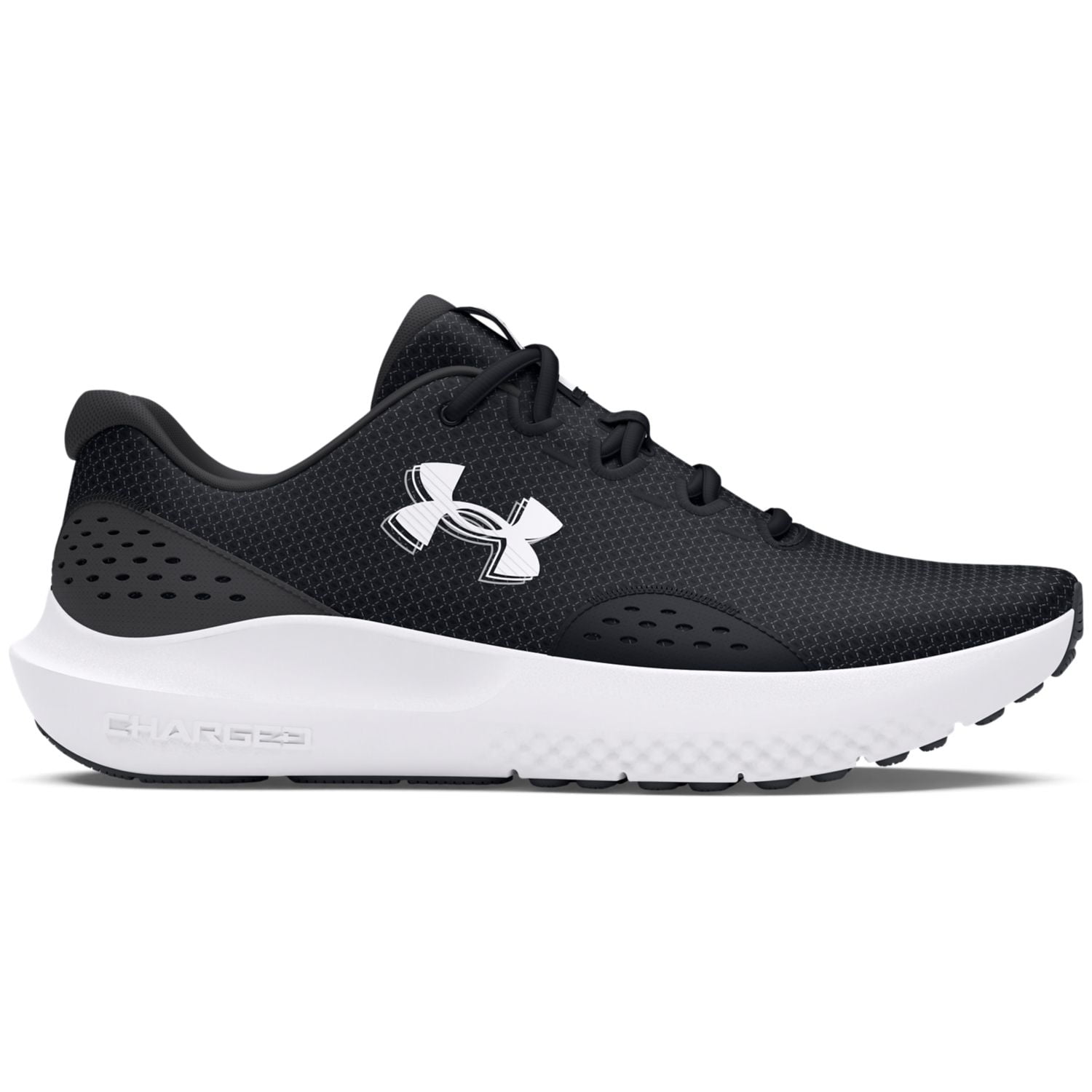 Under Armour men's Charged Surge 4 Sneaker White/Halo Gray/Black