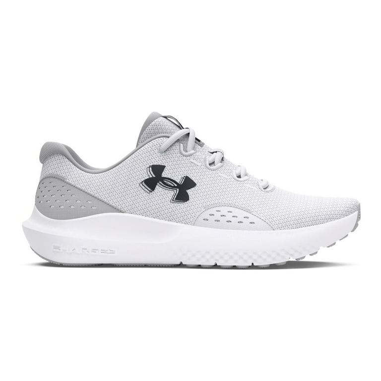 (取寄) アンダーアーマー メンズ チャージド サージ Under Armour men Under Armour Charged Surge White/Halo Gray/Black Under Armour men's Charged Surge 4 Sneaker White/Halo Gray/Black