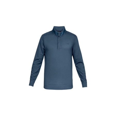 Under Armour Sweaterfleece Snap Mock - STATIC BLUE - S
