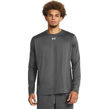 Under Armour Team Tech Mens Long Sleeve, Grey, Small