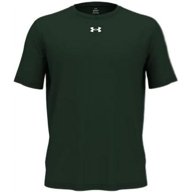 Under Armour Team Tech Mens Short Sleeve T-Shirt 4XL Forest Green-White ...