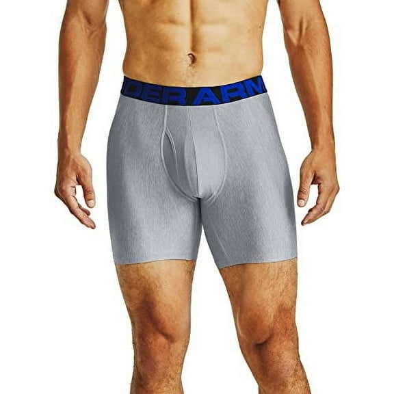 Under Armour Tech 6in Boxerjock 2pk - Academy/Mod Gray - 5XL