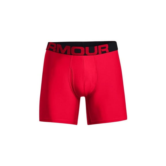 Under Armour Tech 6in Boxerjock 2-Pack - Red/Black - Big & Tall