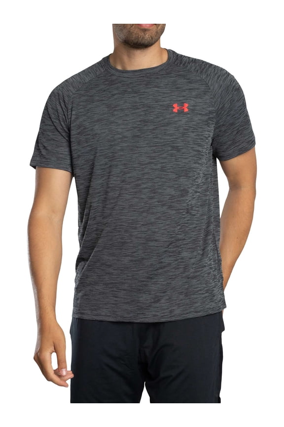 Tech Textured Loose T-Shirt, Black