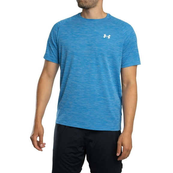Men's Under Armour Tech Textured Short Sleeve Tee Color: Blue Atlantis Size: M