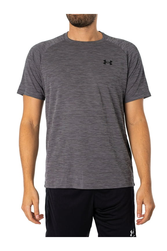 Tech Textured Short Sleeve T-Shirt, Grey