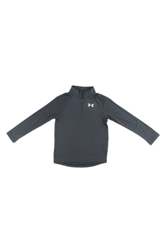Tech Zip Top Boys Active Sweaters Size YL, Color: Black