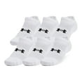 thumbnail image 1 of Men's Under Armour Training Cotton 6-Pack No Show Socks Color: White Size: 13-16, 1 of 4