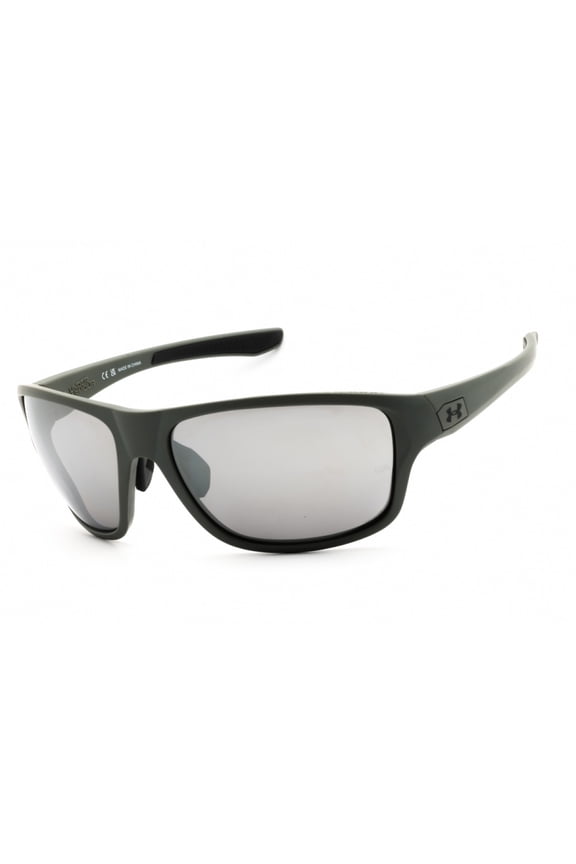 UA BATTLE/O 0SIFT4 65mm Rectangle Sunglasses Men's Matte Olive Green