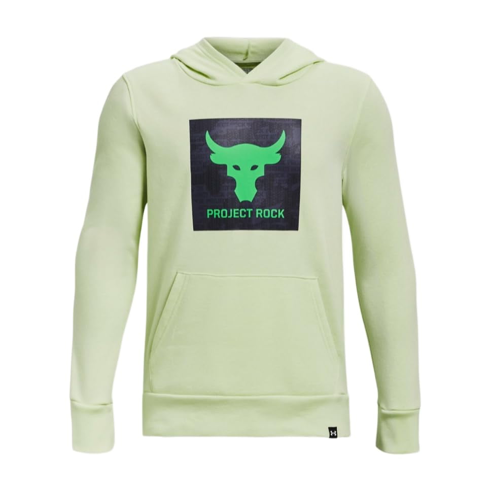 Under Armour UA Boys Project Rock Rival Fleece Theme Hoodie as1 alpha l regular Walmart