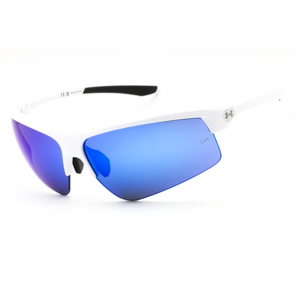 Under Armour UA CLUTCH/O/G 0HYMZ0 71mm Shield Sunglasses Men's White Grey