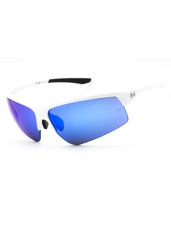 UA CLUTCH/O/G 0HYMZ0 71mm Shield Sunglasses Men's White Grey