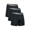 thumbnail image 1 of Under Armour UA Charged Cotton 6in Boxer Briefs 3 Pack - Men's, Black, Large, 13, 1 of 3