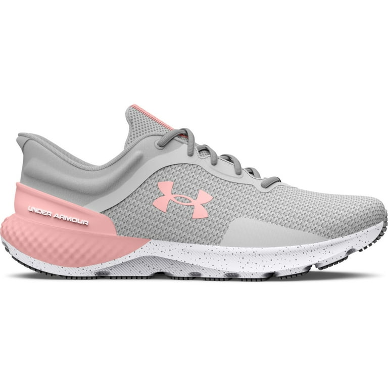 Under armour gray and pink shoes deals