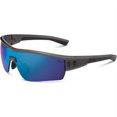 thumbnail image 1 of Under Armour UA Fire Satin Carbon Grey Frame Blue Mirror Multiflection Lens Sport Sunglasses, 1 of 4