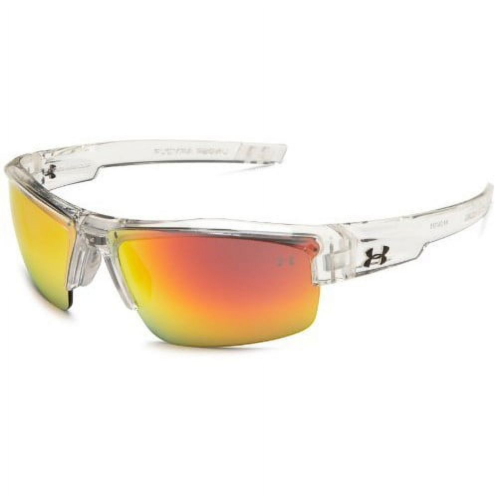 Under Armour UA Igniter Crystal Clear Frame Orange Mirror Multiflection Lens Sport Sunglasses - image 1 of 5