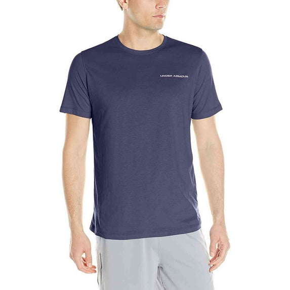 Under Armour UA Men's Charged Cotton Short Sleeve Shirt 1277085 (Navy, L)