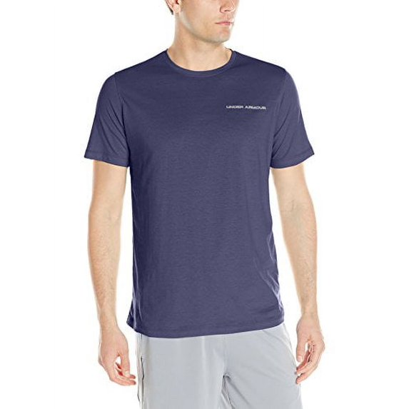 Under Armour UA Men's Charged Cotton Short Sleeve Shirt 1277085 (Navy, S)