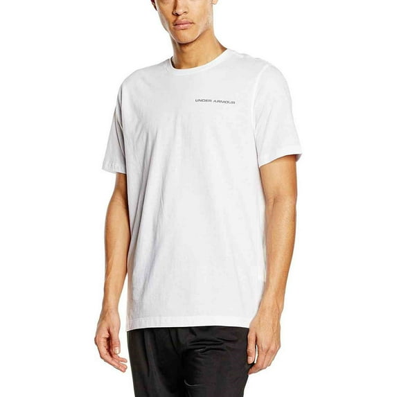 Under Armour UA Men's Charged Cotton Short Sleeve Shirt 1277085 (White, M)