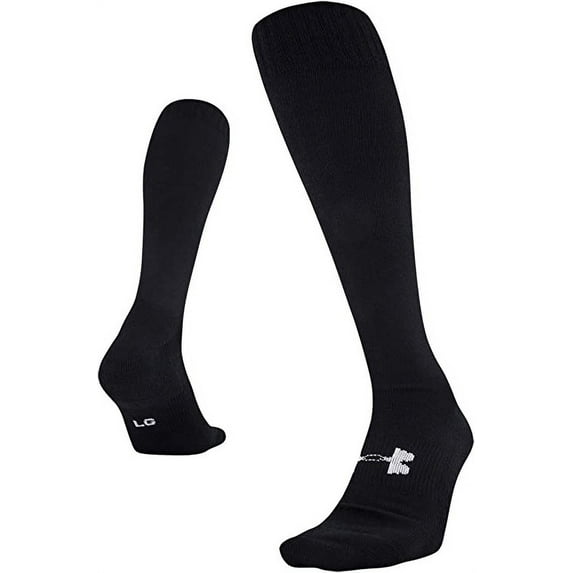 Under Armour UA Tactical HEATGEAR Cushioned Over The Calf Socks (1 Pair) Black 1377423 Sz XL (13-16)