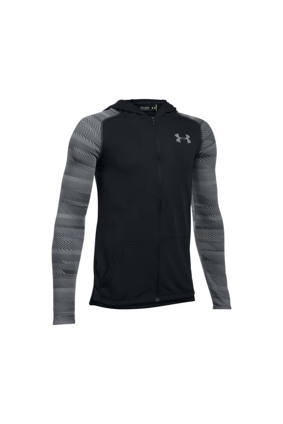 UA Threadborne Full Zip YLG Black