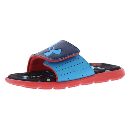 Under Armour Ua B Ignite Pro Grh Fb Sl Ps Boys Shoes Size 12, Color: Blue/Black/Red