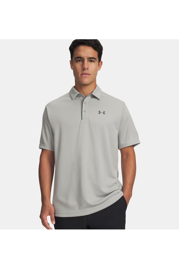 Ua Tech Titanium/pitch Gray - Mens Polo - 1290140-069
