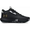 thumbnail image 1 of Under Armour Unisex Basketball Athletic Shoe, Black-Black-Metallic Gold, 9 Women/7.5 Men, 1 of 1