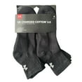 thumbnail image 1 of Under Armour Unisex Charged Cotton 2.0 Quarter Sock Med, 1 of 7