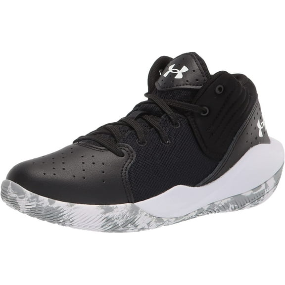 Under Armour Unisex-Child Pre-School Jet 21 Basketball Shoe Little Kid 4-8 Years 1 Little Kid Black/White
