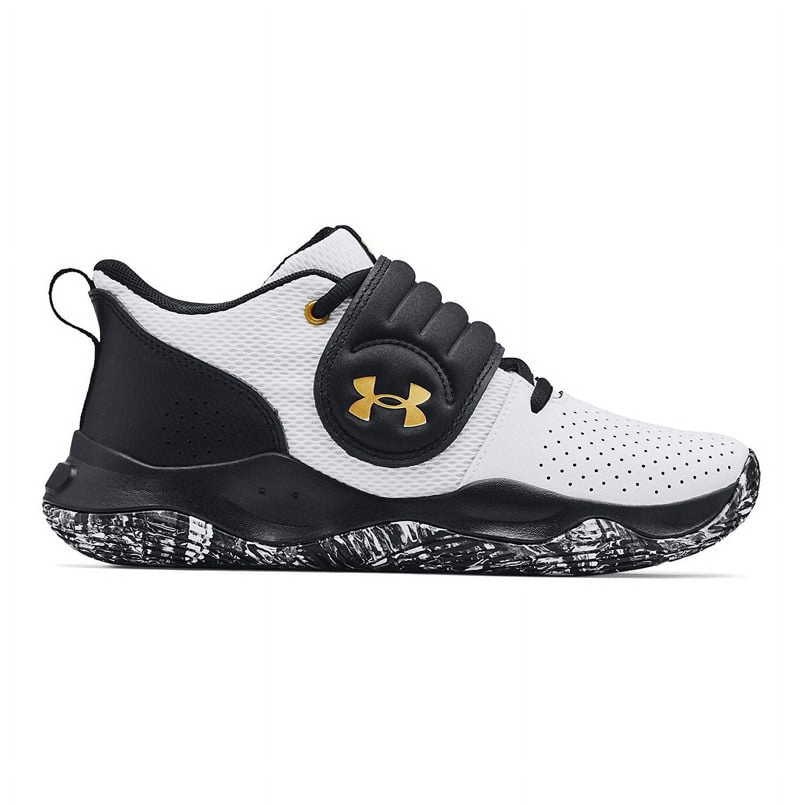 gold and white under armour shoes
