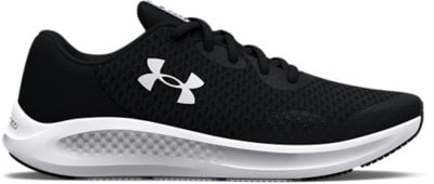 Under Armour Boys' Grade School UA Charged Pursuit 3 Running Shoes Black/Black/White - 3024987-001