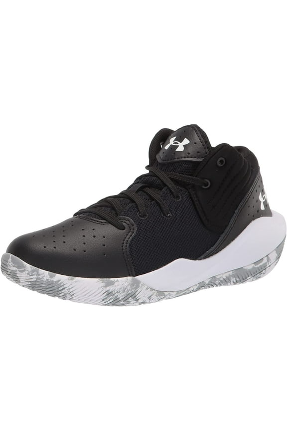 Unisex Kids' Pre-School Jet '21 Basketball Shoe Black/White/White - 3024795-001