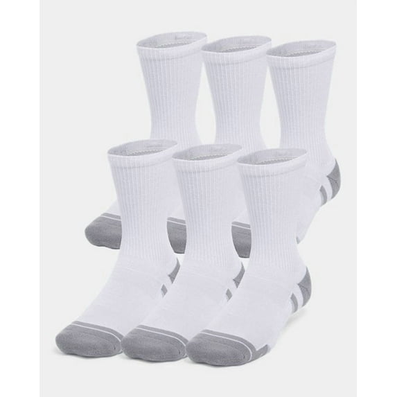 Under Armour Unisex - Men - Women Performance Tech Crew Socks, 6-Pairs, All sizes