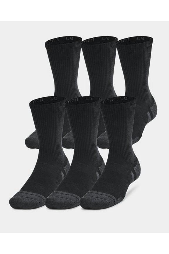 Unisex - Men - Women Performance Tech Crew Socks, 6-Pairs, All sizes