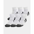 thumbnail image 1 of Under Armour Unisex - Men - Women Performance Tech Quarter Socks, 6-Pairs, All sizes, 1 of 4
