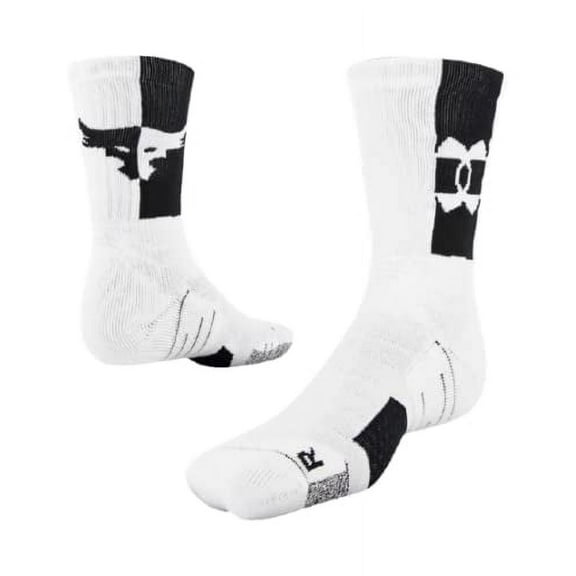Under Armour Unisex Project Rock Playmaker Crew Socks Large Size 12-16