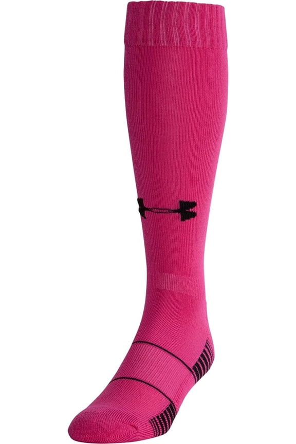 Unisex Team Over the Calf Sock, 1 Pair 1270244 (Pink/Black, XL)