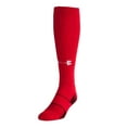 thumbnail image 1 of Under Armour Unisex Team Over the Calf Sock, 1 Pair 1270244 (Red/White, M), 1 of 3