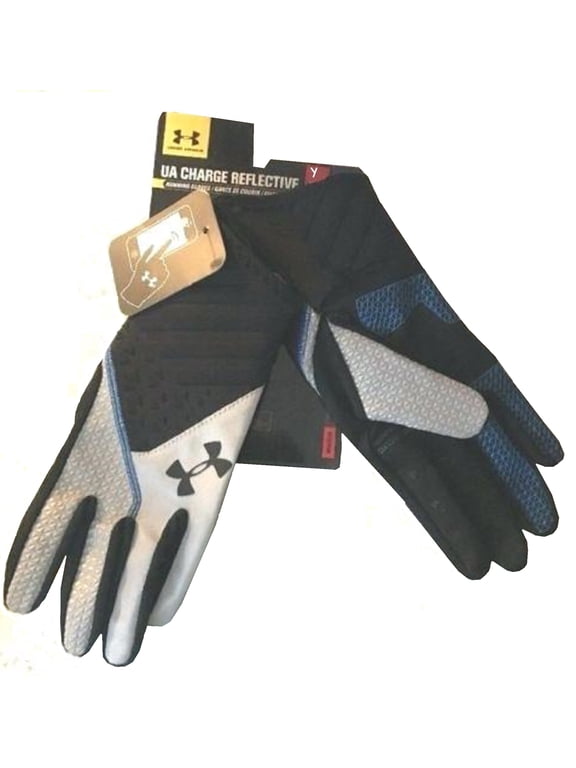 Unisex Youth Charge Reflective Infrared Run Gloves, Black