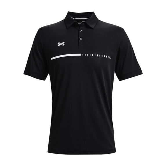 Under Armour 1370359 Men's Title Polo - Black White