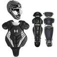 thumbnail image 1 of Under Armour Victory Series 4 Youth Baseball Catchers Set w/ Chest Guard, Black, 1 of 4