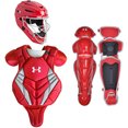 thumbnail image 1 of Under Armour Victory Series 4 Youth Baseball Catchers Set with Chest Guard, Red, 1 of 1