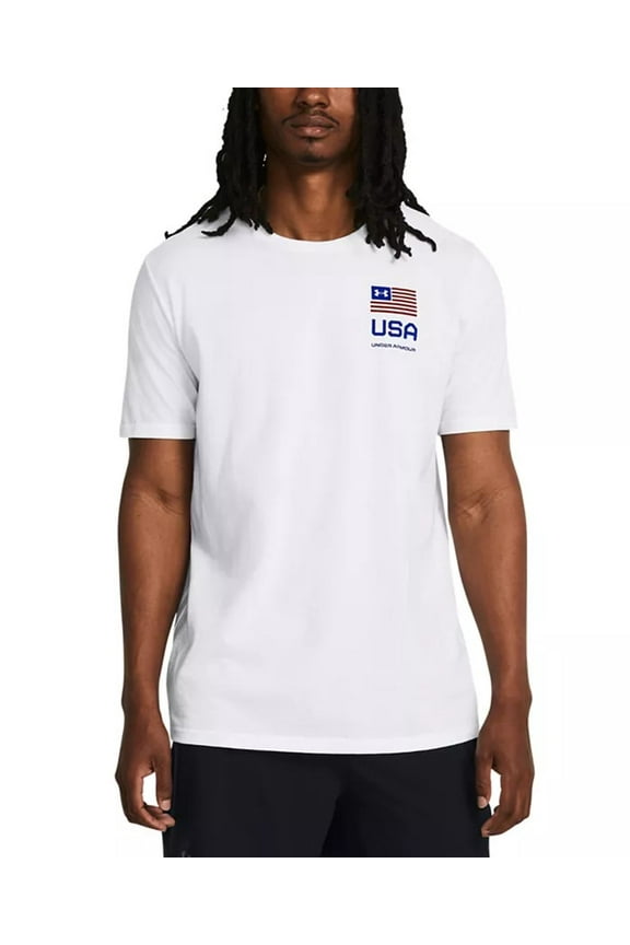 WHITE/TEAM ROYAL Men's Freedom Amp 4 T-Shirt, US 2X-Large